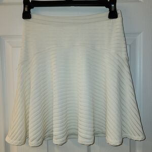 Bar III Cream Skater Skirt